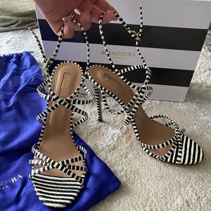 Aquazzura 4” Heel Sandal Size 39.5 (Fits like size 8)